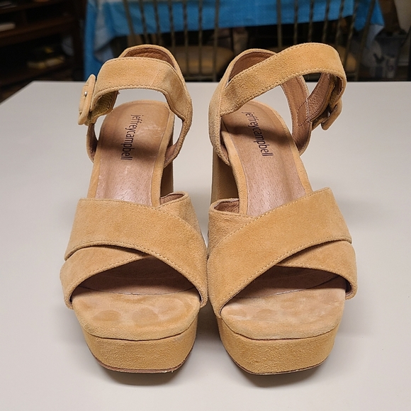 Jeffrey Campbell Tan Platform Sandals - Picture 2 of 13